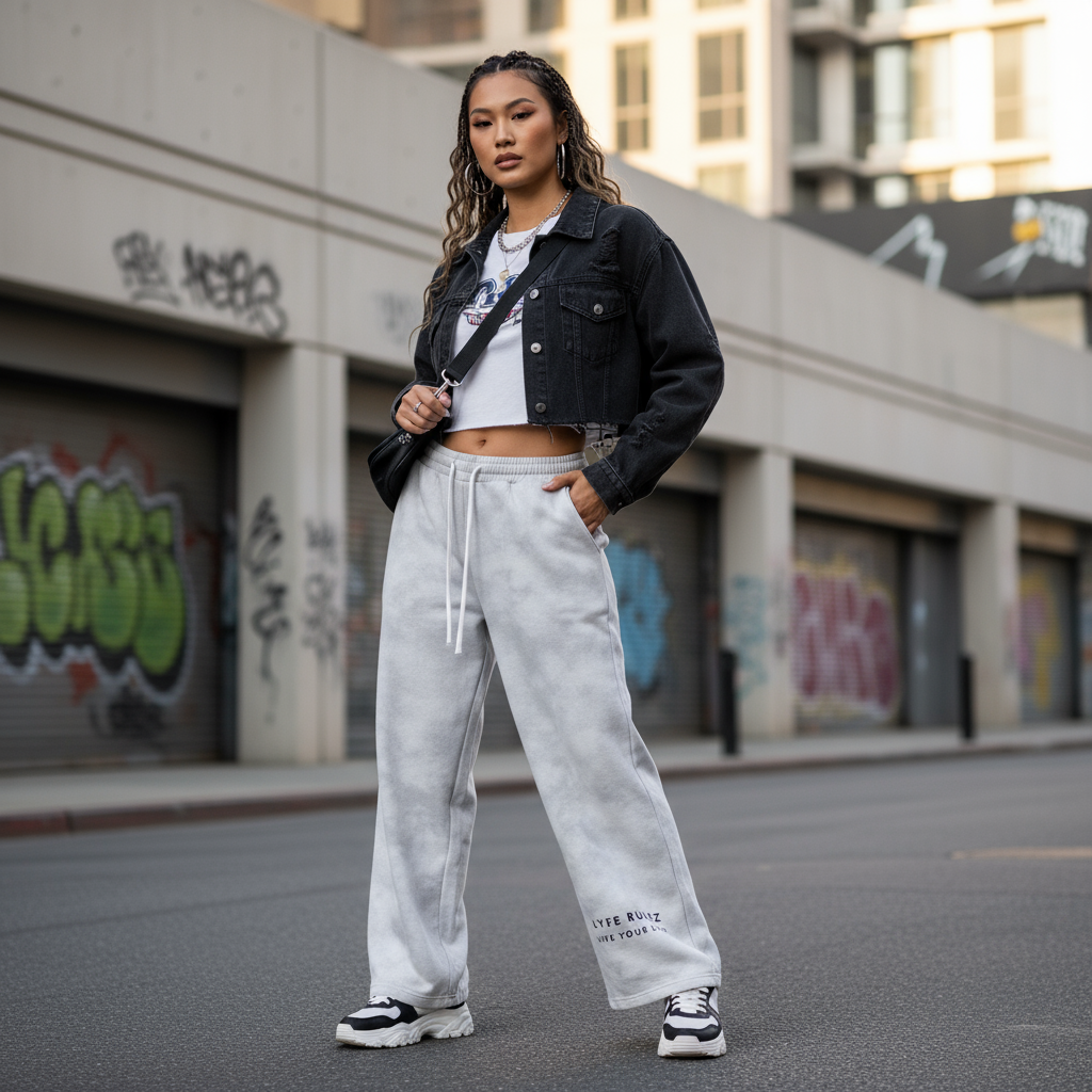 LYFE RULEZ Washed Fleece Sweatpants