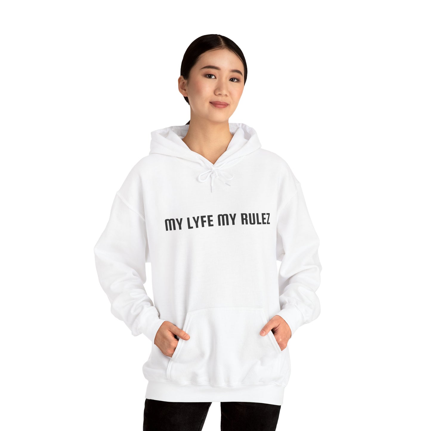 My Lyfe My Rulez Hooded Sweatshirt Step into your purpose Motivational Inspirational Unisex