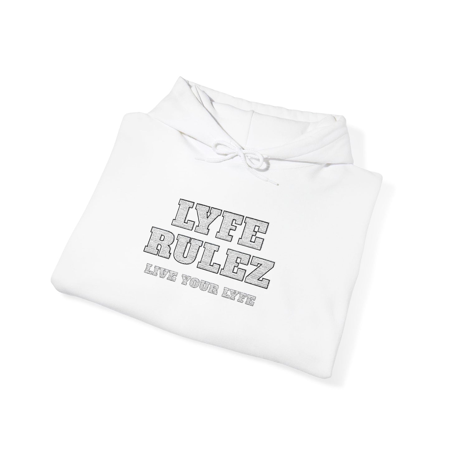 My Lyfe My Rulez -LYFE RULEZ Streetwear Embroidered Unisex Hooded Sweatshirt