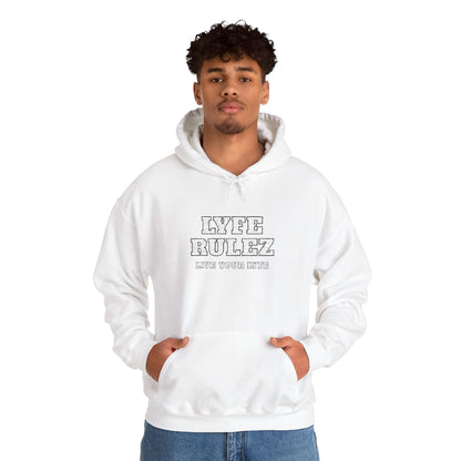 My Lyfe My Rulez -LYFE RULEZ Streetwear Embroidered Unisex Hooded Sweatshirt