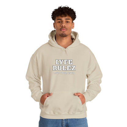 My Lyfe My Rulez -LYFE RULEZ Streetwear Embroidered Unisex Hooded Sweatshirt
