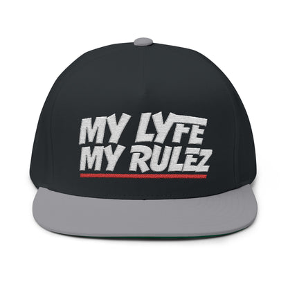 My Lyfe My Rulez Streetwear Unisex Fashion Embroidered Snapback Hat