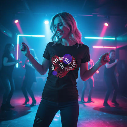 Unisex Heavy Cotton Tee with 'My Life, My Rules, Live Your Life' Design | Comfortable Everyday Wear, Gift for Friends, Casual Outfit, [...]