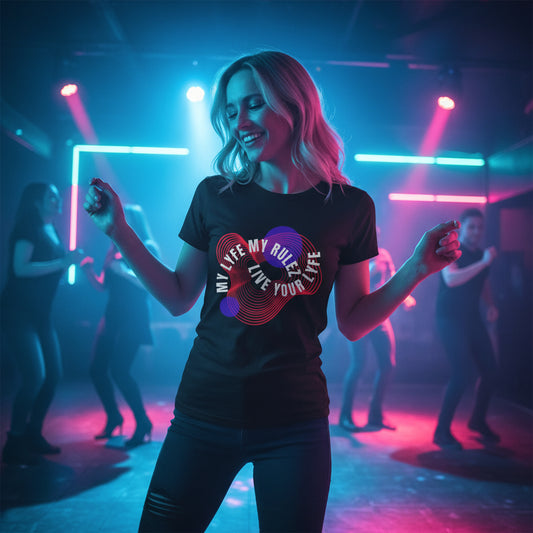 Unisex Heavy Cotton Tee with 'My Life, My Rules, Live Your Life' Design | Comfortable Everyday Wear, Gift for Friends, Casual Outfit, [...]