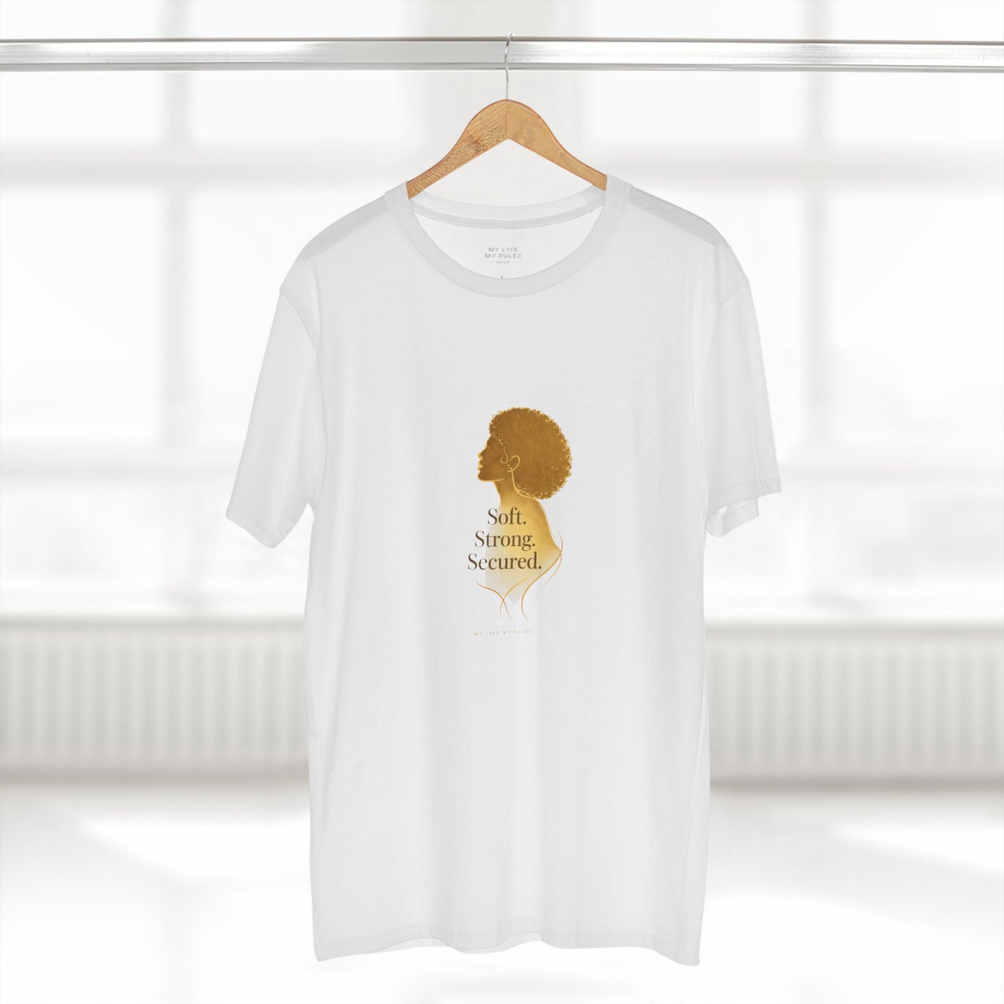 Soft Strong Secured™ – Modern Feminine Authority Tee | Luxury Empowerment Streetwear for Women