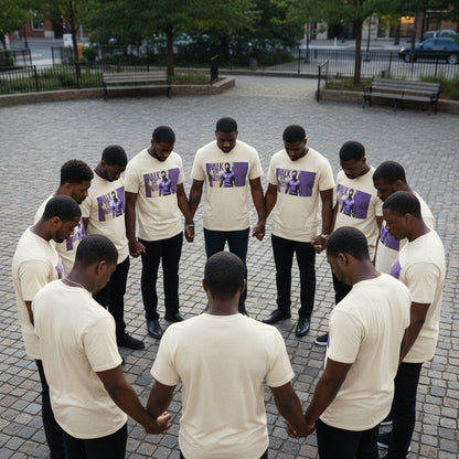 My Lyfe My Rulez Men's Heavy Cotton Tee - Walk by Faith, Motivational Tee, Inspirational Shirt, Gift for Believers, Casual Faith T-Shirt