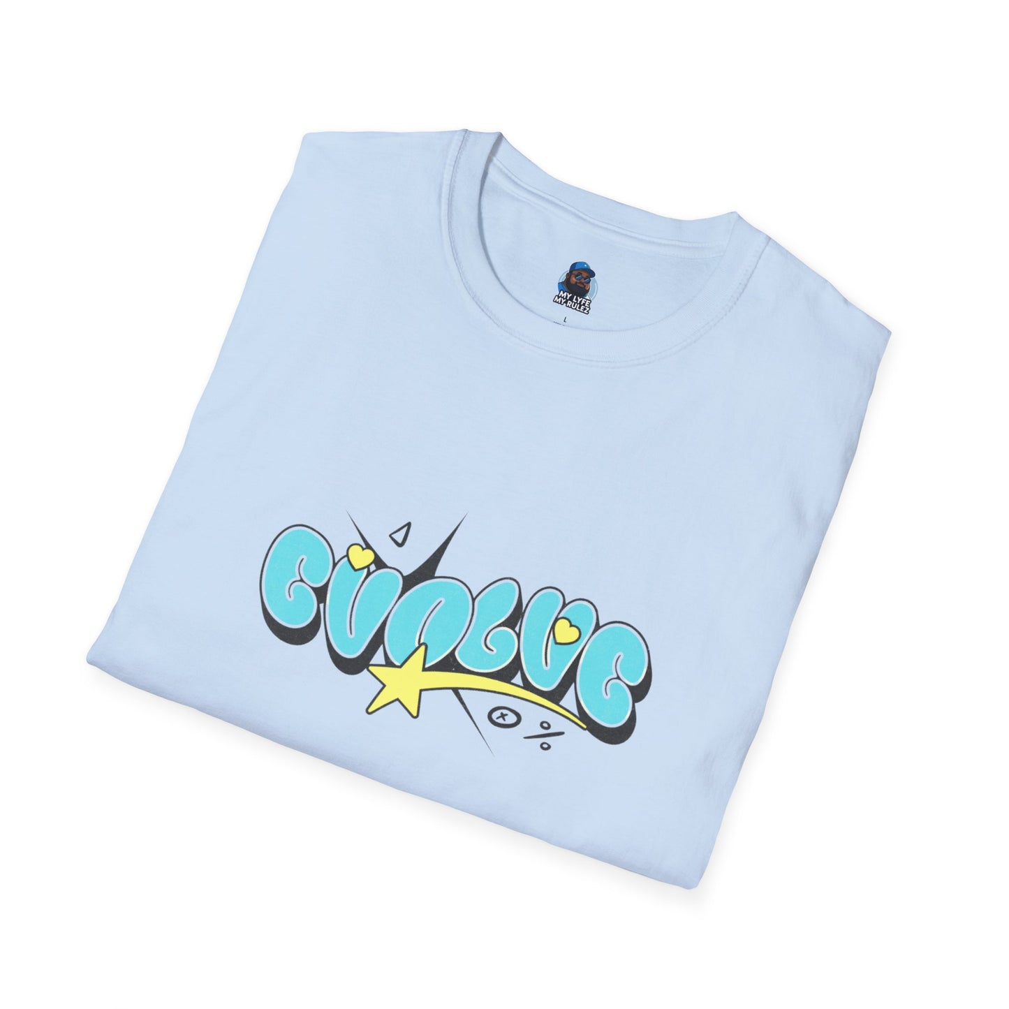 My Lyfe My Rulez Colorful Evolve Graphic Tee