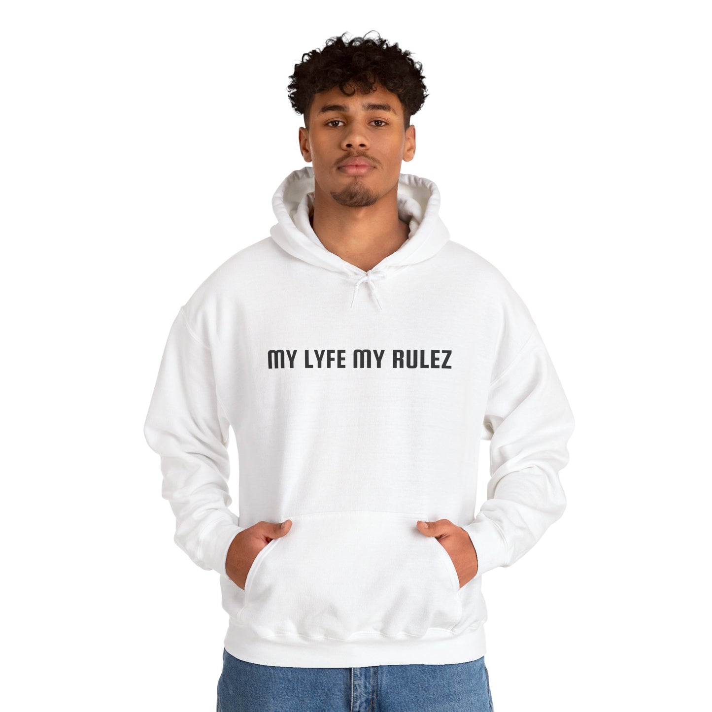 My Lyfe My Rulez Hooded Sweatshirt Step into your purpose Motivational Inspirational Unisex