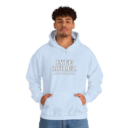 My Lyfe My Rulez -LYFE RULEZ Streetwear Embroidered Unisex Hooded Sweatshirt