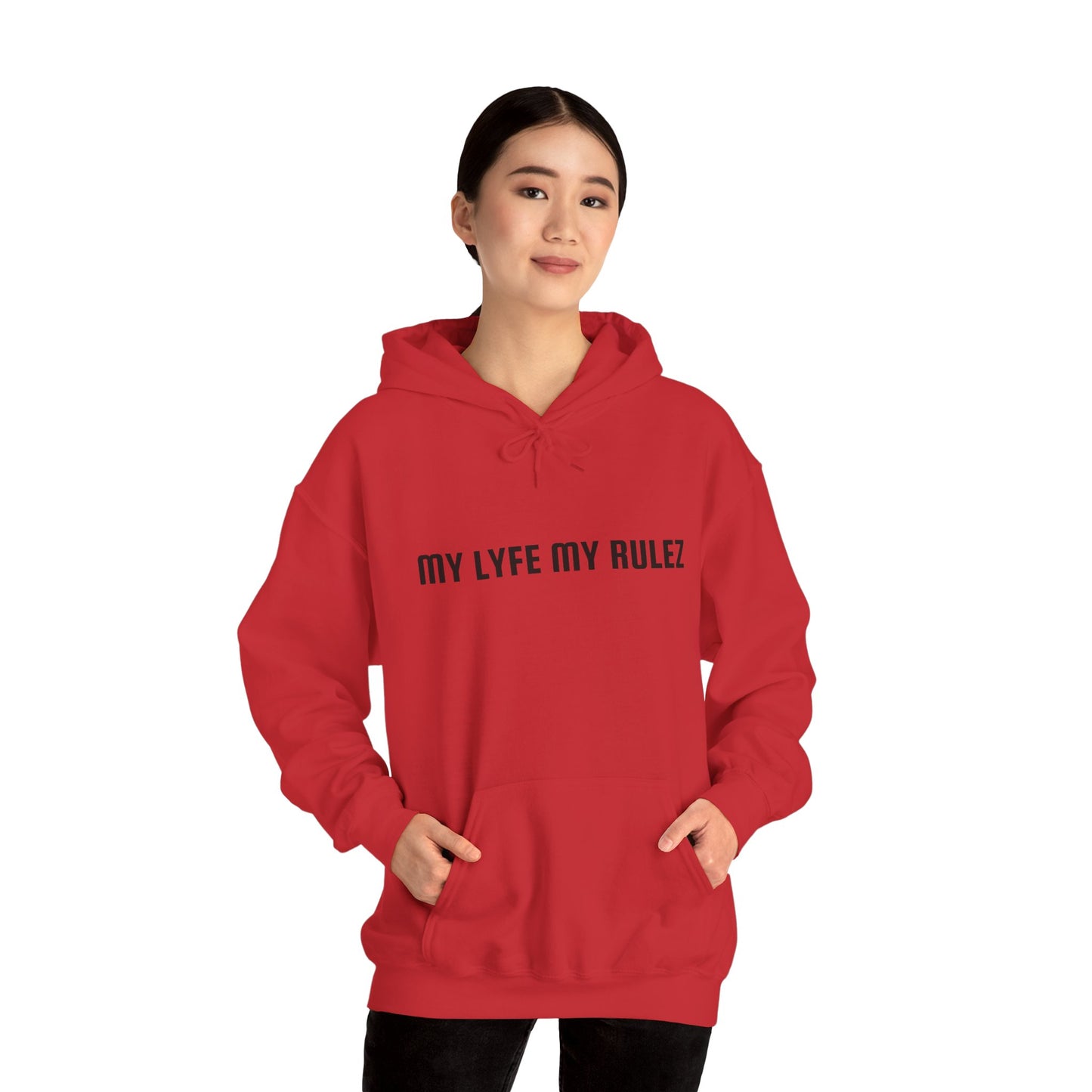 My Lyfe My Rulez Hooded Sweatshirt Step into your purpose Motivational Inspirational Unisex