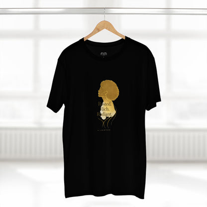 Rested Rich Radiant™ – Soft Power Luxury Women’s Streetwear Tee | Elevated Feminine Energy Apparel