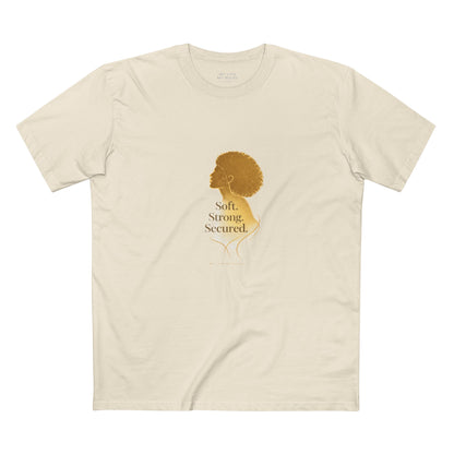 Soft Strong Secured™ – Modern Feminine Authority Tee | Luxury Empowerment Streetwear for Women