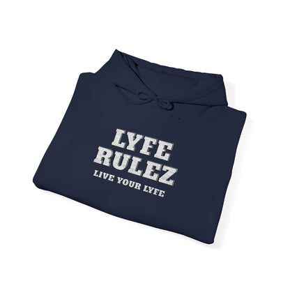 My Lyfe My Rulez -LYFE RULEZ Streetwear Embroidered Unisex Hooded Sweatshirt