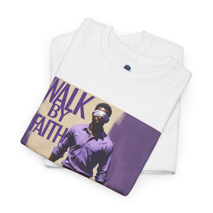 My Lyfe My Rulez Men's Heavy Cotton Tee - Walk by Faith, Motivational Tee, Inspirational Shirt, Gift for Believers, Casual Faith T-Shirt