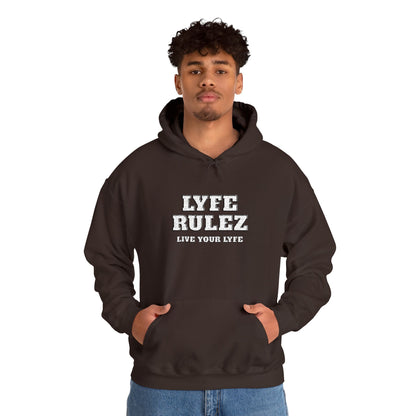 My Lyfe My Rulez -LYFE RULEZ Streetwear Embroidered Unisex Hooded Sweatshirt