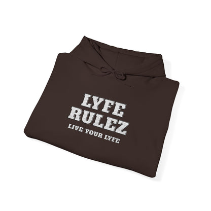 My Lyfe My Rulez -LYFE RULEZ Streetwear Embroidered Unisex Hooded Sweatshirt