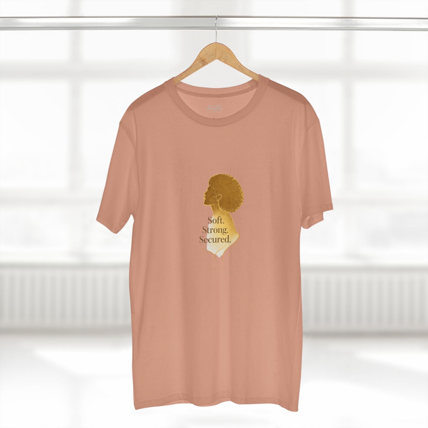 Soft Strong Secured™ – Modern Feminine Authority Tee | Luxury Empowerment Streetwear for Women