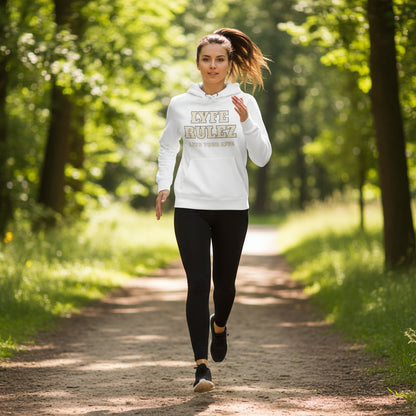 My Lyfe My Rulez -LYFE RULEZ Streetwear Embroidered Unisex Hooded Sweatshirt