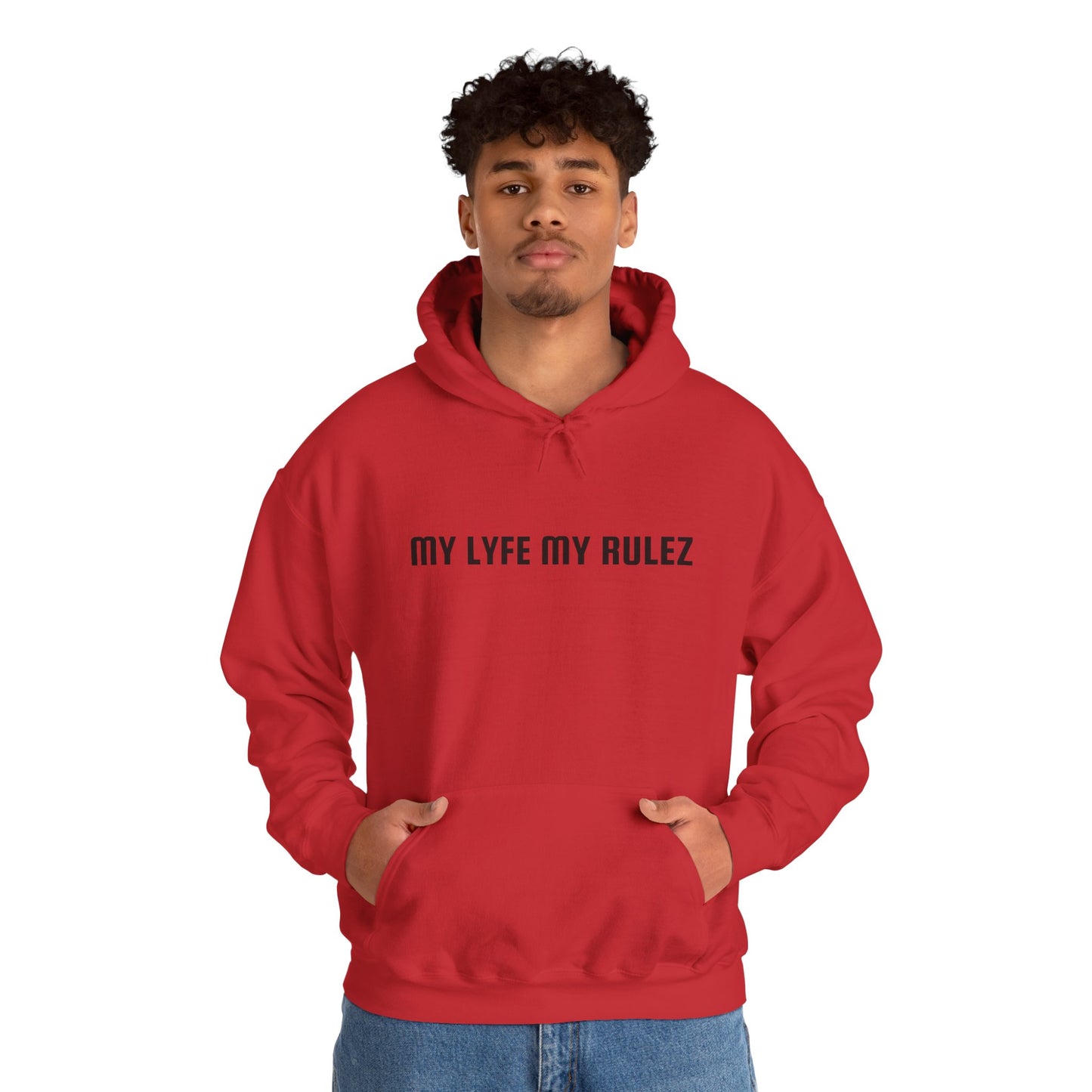 My Lyfe My Rulez Hooded Sweatshirt Step into your purpose Motivational Inspirational Unisex