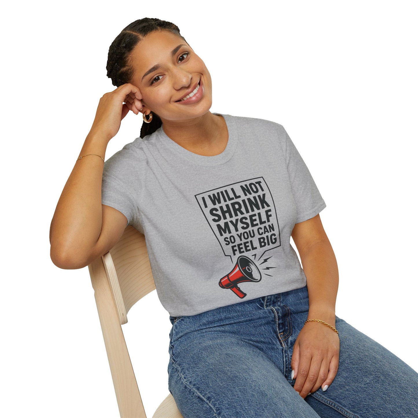 My Lyfe My Rulez Empowering Motivational I Will Not Shrink Unisex Tee