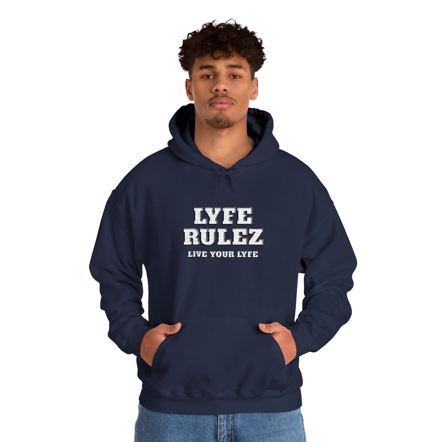 My Lyfe My Rulez -LYFE RULEZ Streetwear Embroidered Unisex Hooded Sweatshirt